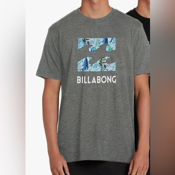Billabong Loungewear Men’s Medium Gray Short Sleeve Wave Graphic T-Shirt New - Picture 5 of 5